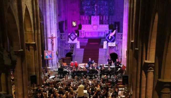 Orchestra perform in Alsace