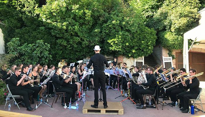 Southampton University Brass Band in Champagne