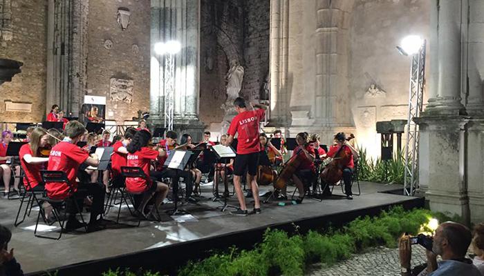 Sutton Music Service at Ruinas do Carmo Lisbon