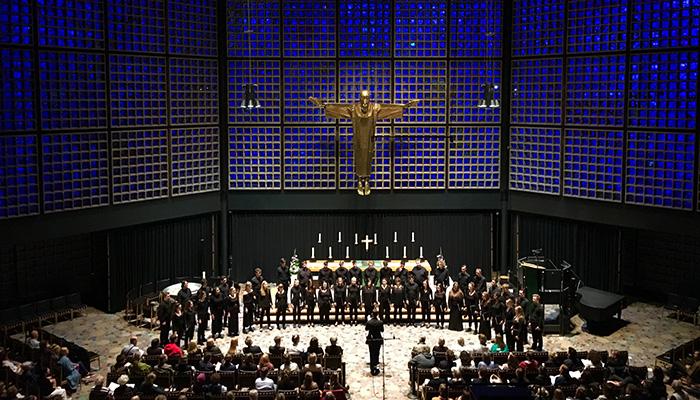 University of Birmingham perform at the Kaiser Wilhem Gedachtniskirche Berlin